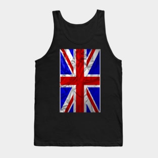 Wrinkled Union Jack Flag Tank Top